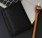 Women’s Bi-Fold Wallet in Black Cow Leather - Image 2