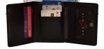 Women’s Bi-Fold Wallet in Black Cow Leather - Image 3